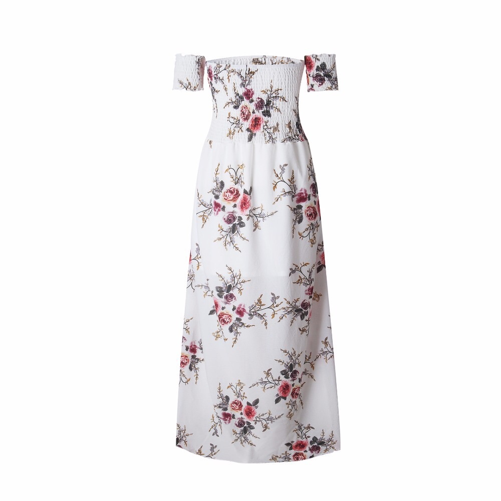 ⭐️WHITE STRAPLESS FLORAL DRESS⭐️ - Picture 3 of 6